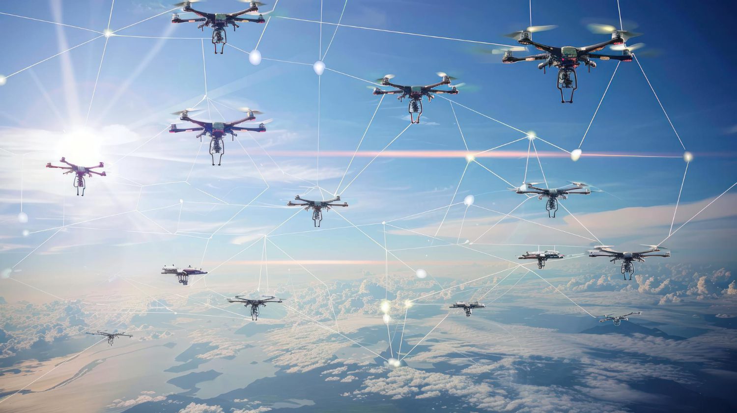 Drone borne 5G/6G network deployment